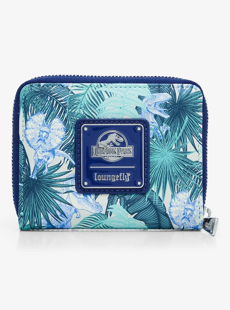 Loungefly Jurassic Park Palm Frond Zip Wallet