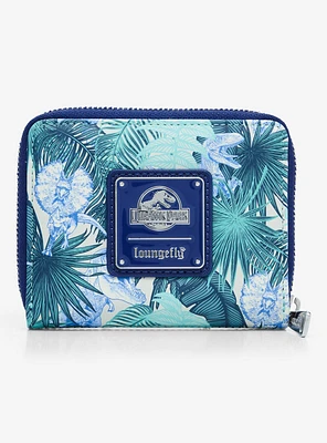 Loungefly Jurassic Park Palm Frond Zip Wallet