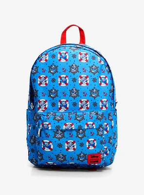 Loungefly Disney Donald Duck 90th Anniversary Allover Print Backpack