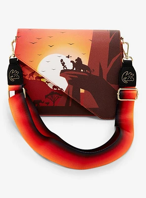 Loungefly The Lion King 30th Anniversary Pride Rock Split Closure Crossbody Bag