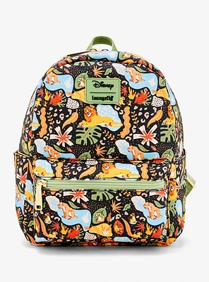 Loungefly Disney The Lion King 30th Anniversary Allover Print Mini Backpack