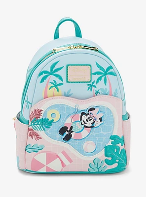 Loungefly Disney Minnie Mouse Vacation Poolside Mini Backpack