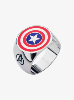 Marvel Captain America Logo Ring
