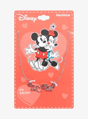 Disney Mickey Mouse Love Necklace