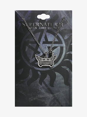 Supernatural Baby Wings Cassette Charm Necklace