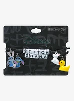 Disney Stitch Bunny Duck Best Friend Cord Bracelet Set