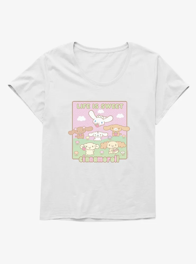 Cinnamoroll Life Is Sweet Friends Womens T-Shirt Plus