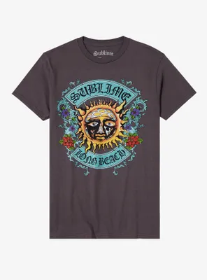 Sublime Long Beach Sun Logo Boyfriend Fit Girls T-Shirt
