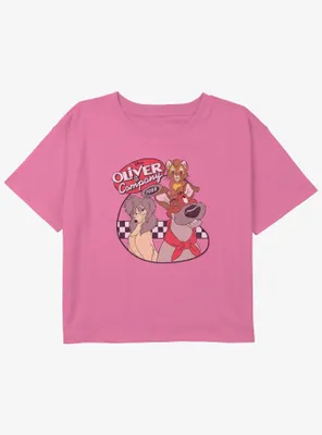 Disney Oliver & Company Rita and Dodger Girls Youth Crop T-Shirt