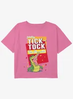 Disney Tinker Bell Tick-Tock The Crocodile Girls Youth Crop T-Shirt