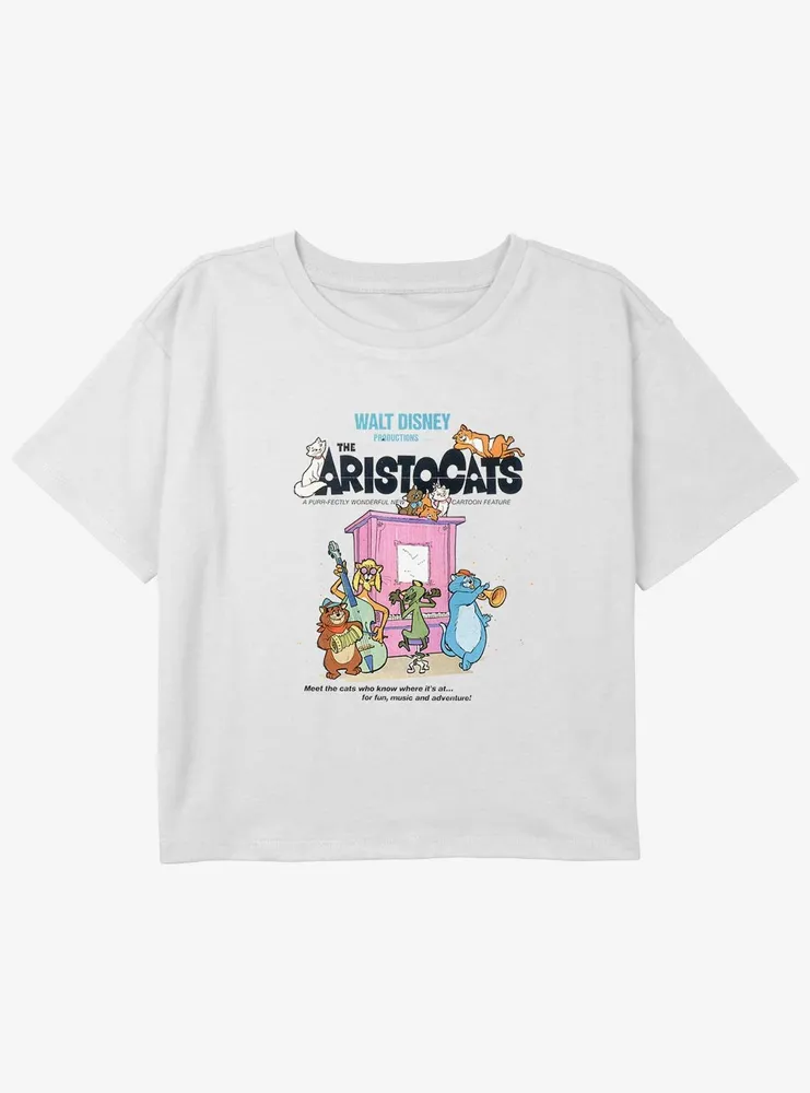 Disney The AristoCats Everybody Wants To Be A Cat Girls Youth Crop T-Shirt