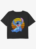 Disney Lilo & Stitch Big Wink Girls Youth Crop T-Shirt