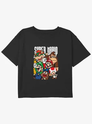 Nintendo Super Grouper Girls Youth Crop T-Shirt