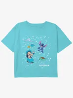 Disney Lilo & Stitch Constellation Island Girls Youth Crop T-Shirt