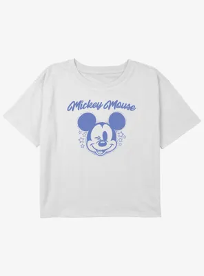 Disney Mickey Mouse Starry Girls Youth Crop T-Shirt