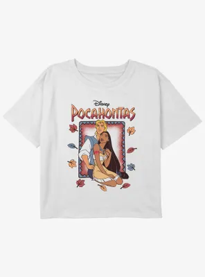 Disney Pocahontas John Smith and Girls Youth Crop T-Shirt