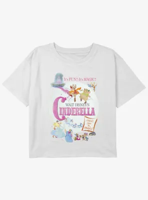 Disney Cinderella Magic Set To Music Girls Youth Crop T-Shirt