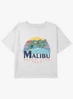 Teenage Mutant Ninja Turtles Malibu Beach Club Girls Youth Crop T-Shirt