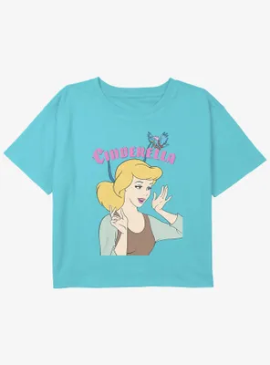 Disney Cinderella Pretty Girls Youth Crop T-Shirt