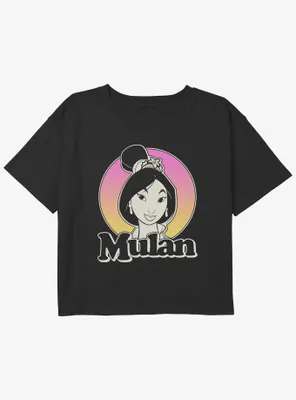 Disney Mulan Classic Girls Youth Crop T-Shirt