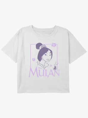 Disney Mulan Soft Retro Girls Youth Crop T-Shirt