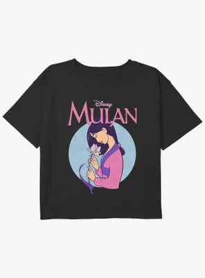 Disney Mulan Blossom Girls Youth Crop T-Shirt