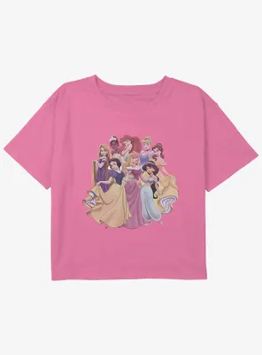 Disney Snow White and the Seven Dwarfs Princess Club Girls Youth Crop T-Shirt