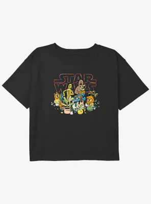 Star Wars Greenhouse Girls Youth Crop T-Shirt