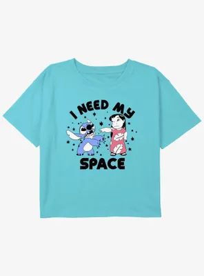 Disney Lilo & Stitch I Need My Space Girls Youth Crop T-Shirt