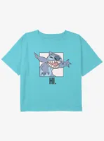 Disney Lilo & Stitch Hi Girls Youth Crop T-Shirt