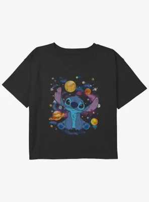Disney Lilo & Stitch Space Girls Youth Crop T-Shirt