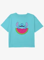 Disney Lilo & Stitch Watermelon Girls Youth Crop T-Shirt