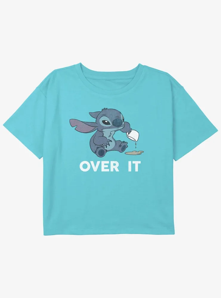 Disney Lilo & Stitch Over It Girls Youth Crop T-Shirt
