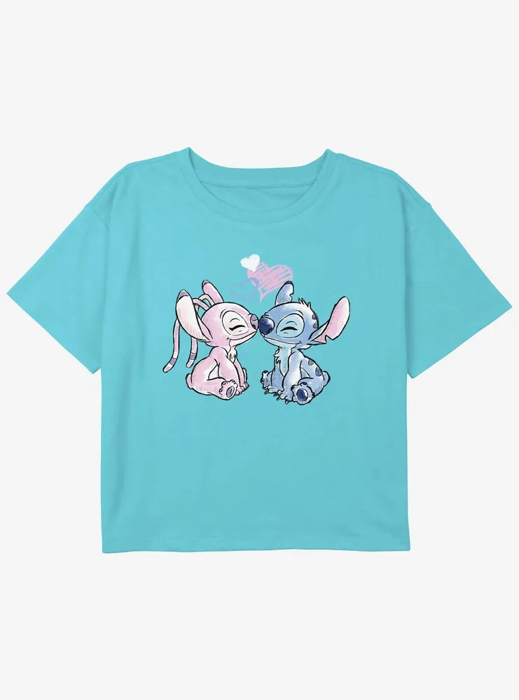 Stitch And Lilo Stitch Angel Love Kids T-Shirt for Sale by