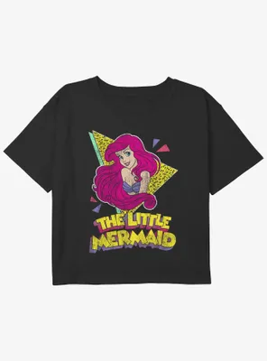 Disney The Little Mermaid 80's Ariel Girls Youth Crop T-Shirt
