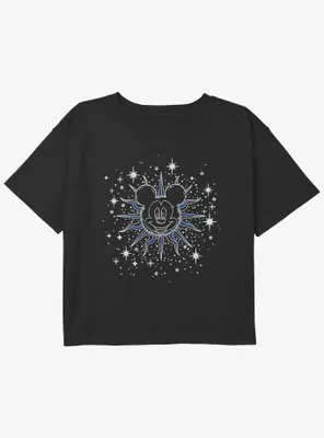 Disney Mickey Mouse Celestial Girls Youth Crop T-Shirt