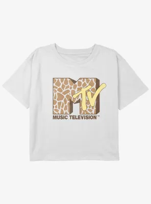 MTV Giraffe Logo Girls Youth Crop T-Shirt