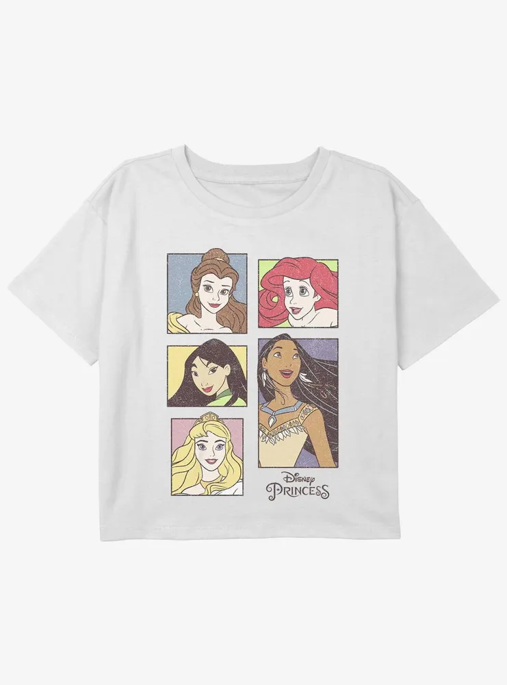 Disney The Little Mermaid Princesses Girls Youth Crop T-Shirt