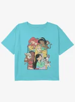 Disney Princesses Princess Pets Girls Youth Crop T-Shirt