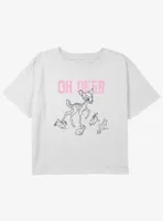 Disney Bambi Oh Deer Girls Youth Crop T-Shirt