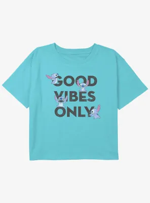 Disney Lilo & Stitch Vibes Girls Youth Crop T-Shirt