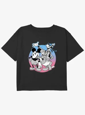 Disney Mickey Mouse Stars Align Girls Youth Crop T-Shirt