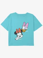 Disney Mickey Mouse Minnie And Daisy Girls Youth Crop T-Shirt