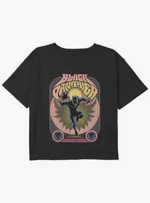 Marvel Black Panther King T'Challa Gig Girls Youth Crop T-Shirt