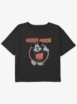 Disney Mickey Mouse 1995 Girls Youth Crop T-Shirt