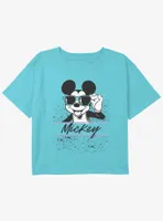 Disney Mickey Mouse 90's Girls Youth Crop T-Shirt