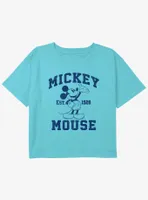 Disney Mickey Mouse Since 1928 Girls Youth Crop T-Shirt