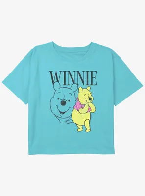 Disney Winnie The Pooh Pose Girls Youth Crop T-Shirt