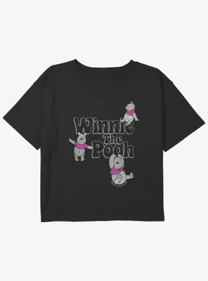 Disney Winnie The Pooh Soft Pop Girls Youth Crop T-Shirt