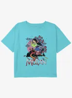 Disney Mulan Worth Fighting For Girls Youth Crop T-Shirt